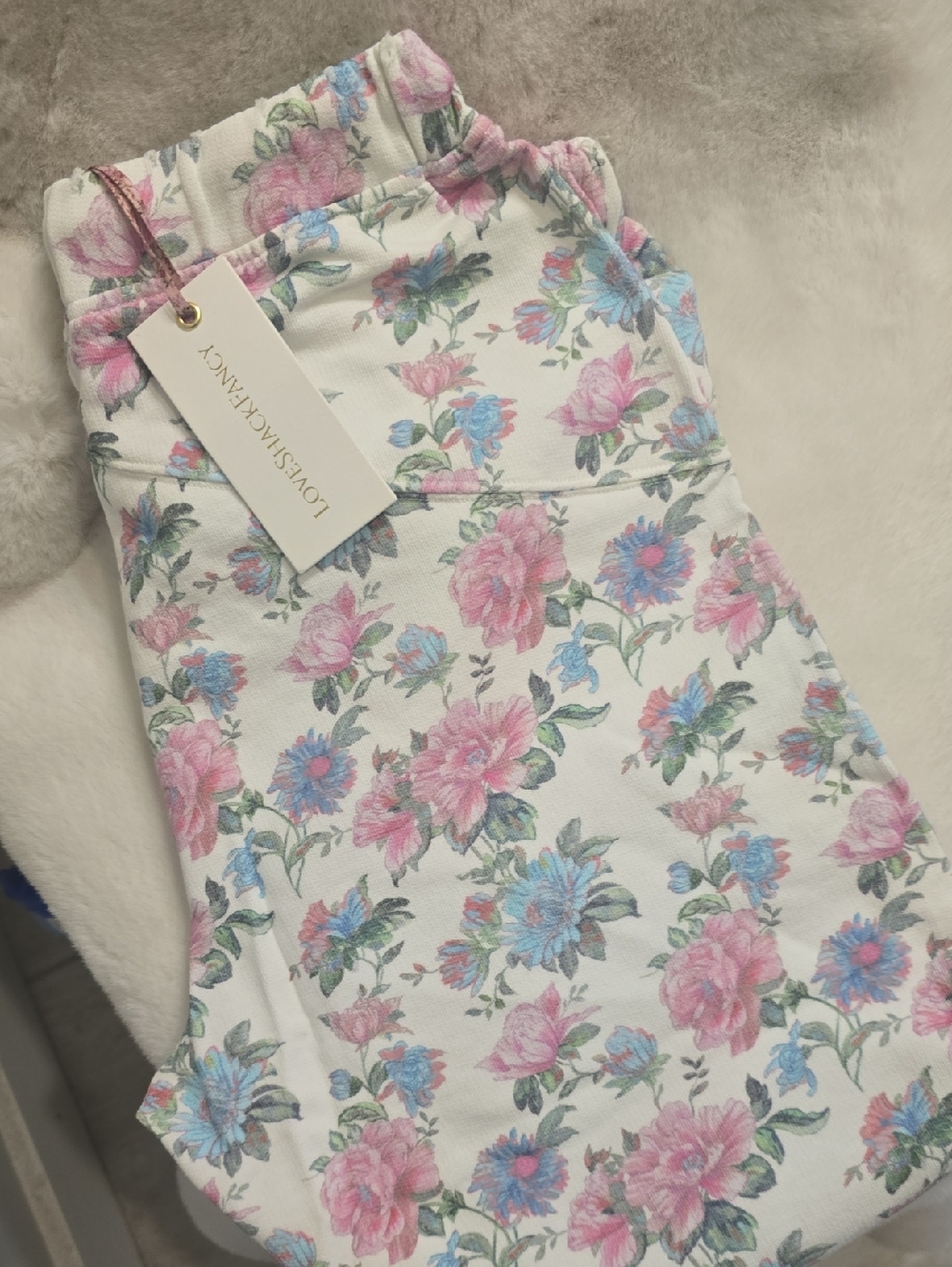 Love Shack Fancy Etty Floral Joggers - Sea Orchid - Picture 5 of 16